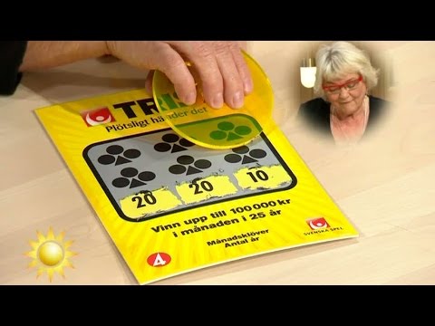 Se hur mycket hon vann i dagens triss! - Nyhetsmorgon (TV4)