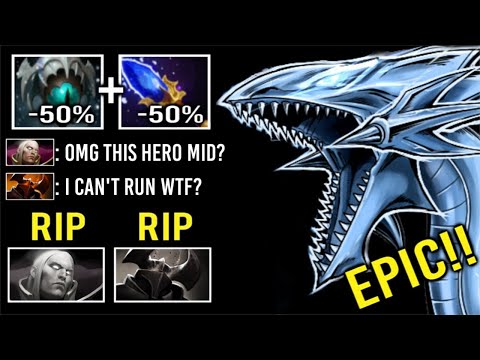 BLUE EYES WHITE DRAGON MID IS BACK! Crazy -100% Slow Burn Skadi + Scepter Build by Ciraus Dota 2