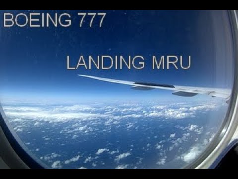 AIR FRANCE B777-300ER | Landing in Mauritius island [HD]