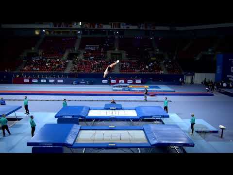 AABERG Maans (SWE) M - 2022 Trampoline Worlds, Sofia (BUL) - Q Trampoline Exercise 1