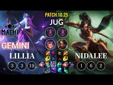 MCX Gemini Lillia vs Nidalee Jungle - KR Patch 10.25