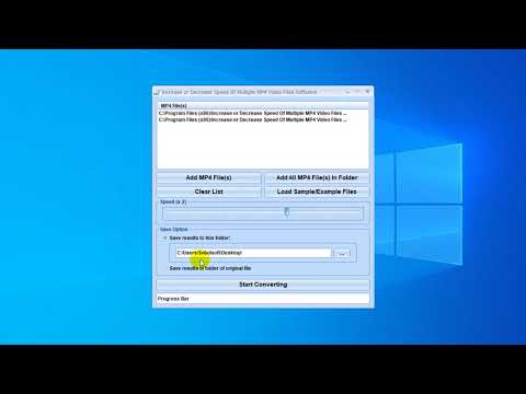 Increase or Decrease Speed Of Multiple MP4 Video Files Software