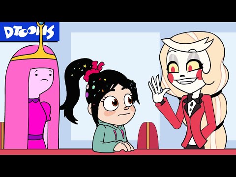 卡通咖啡館中的 Hazbin 酒店！ (Hazbin Hotel in Cartoon Cafe!)