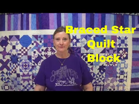 Braced Star quilt block.