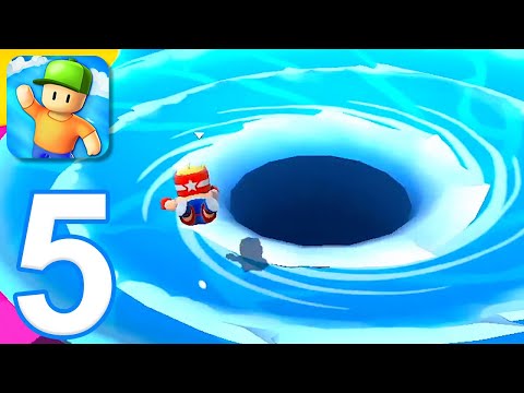 Stumble Guys - Gameplay Walkthrough Part 5 - New Map: Super Slide (iOS, Android)