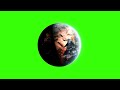 4k Green Screen Planet Earth With City Night Lights 3D Cgi Animation 4K Footages GreenScreen Vfx