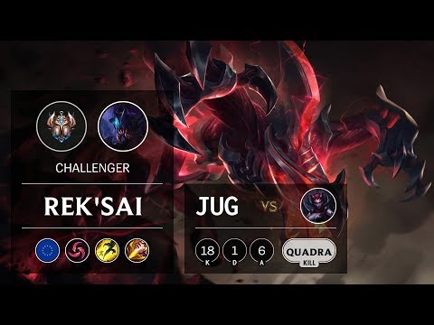 Rek'Sai Jungle vs Elise - EUW Challenger Patch 9.8