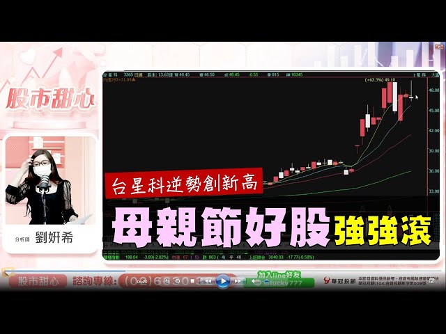0512 - 母親節好股強強滾，台星科逆勢創新高