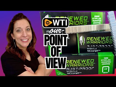 NiCcoreA Rustproof Staples T50 (1/2"" Leg; 3/8"" Crown) Outperforms Stainless Steel Staples 1/2 Marine; T/50 Type T-50 Staple - Compare to Monel (500 Count Pack) - WTI product video review