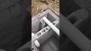 DIY Septic tank construction with soak away