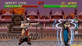 Mortal Kombat 2 arcade Kung Lao Gameplay Playthrou