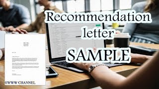 SAMPLE RECOMMENDATION LETTER FOR EMPLOYEE FROM EMPLOYER