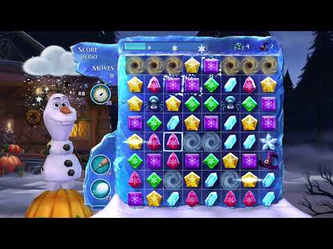 Frozen Free Fall: Snowball Fight, Summer Level 36, Walkthrough, No Power Ups, Amazing