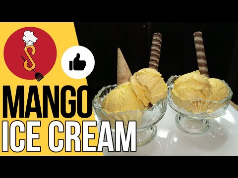 Mango Ice Cream Recipe | 3 Ingredients Recipe | Summer's Special  | by Anum Mudassir Salah's Kitchen