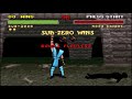 Sub Zero Vs Noob Saibot MK2 SNES Double Flawless