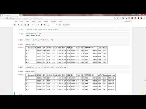 Python 3 Programming Tutorial 14 Loops Python Apply Function To Create New Calculated Columns