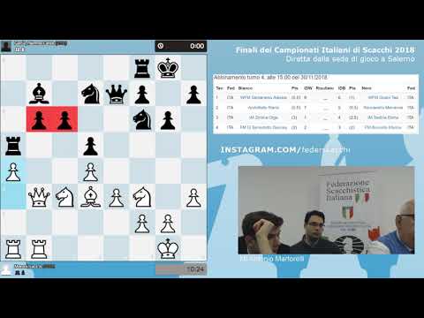 Moroni - Garcia Palermo | Campionato Italiano Assoluto di Scacchi 2018 - Turno 7