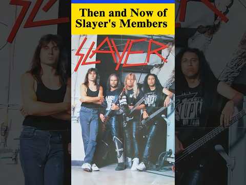 Then and Now of Slayer's Members #90s  #rockband #grammys #rocknroll #90smusic #gunsnroses #bonjovi