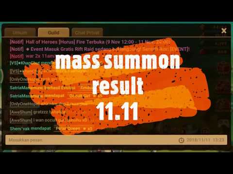 Summoners War : Guild Mass Summon resut, hmm quite well !!!