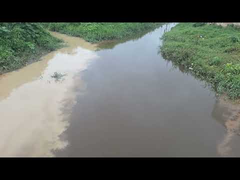 RIACHO ENCHE APÓS A CHUVA QUE CAIU ESTA SEMANA EM BARRA DA ESTIVA-BA 