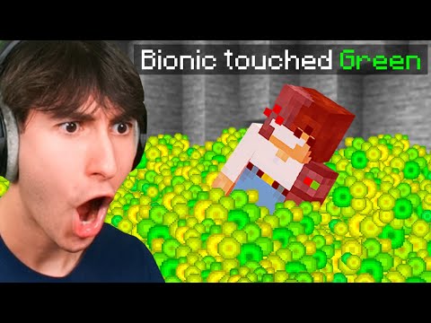 Minecraft But Any Color You Touch, You DIE
