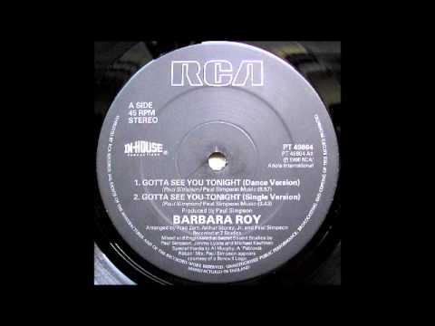 BARBARA ROY - Gotta See You Tonight (Dance Version) [HQ]