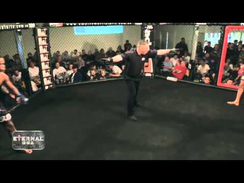FASTEST KO ETERNAL MMA 10 - DIEGO PEREIRA HUGE HEAD KICK KO - FAST 9 SECONDS KO