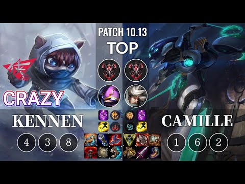 RW Crazy Kennen vs Camille Top - KR Patch 10.13