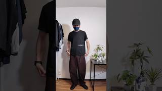ちゃんと毎日ユニクロGU購入品着ている男🔥【ジャージーバレルレッグパンツ丈長め・UNIQLO and Cecilie Bahnsen グラフィックT】#006