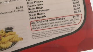 Mama D's Diner goes viral for 'My Girlfriend is Not Hungry' menu option