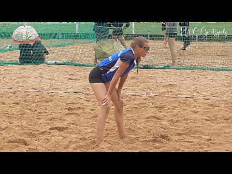 Volleyball beach match,  U16 girls, 4th full video  - U16 tüdrukute rannavõrkpall, täispikk 4s video