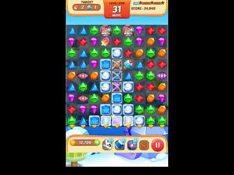 Jewel Match King Level 299 - Walkthrough ( No Booster )