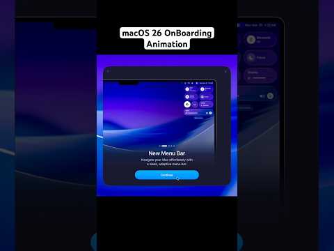macOS 26 Style OnBoarding Animation Using SwiftUI | #apple #ios #mac #animation thumbnail