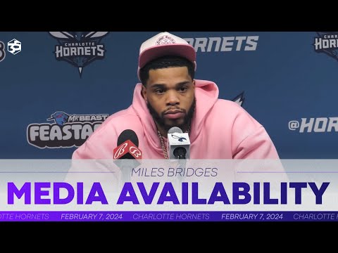 Hornets vs Raptors: Miles Bridges Postgame Media Availability