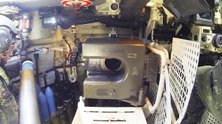 Inside the Leopard 1A5 - Tank Gunnery Loading