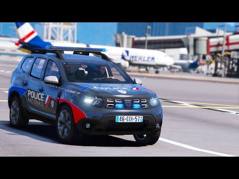 [GTA 5] PATROUILLE A L'AÉROPORT AVEC LA POLICE AUX FRONTIERES  | LSPDFR #864