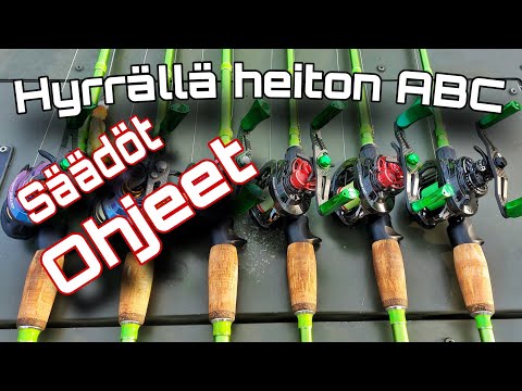 HYRRÄKELAN SÄÄTÄMINEN JA HEITTÄMINEN | OPETUS | OHJEET | VINKIT |  ABU GARCIA MGX |