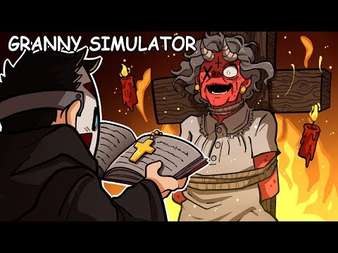 GRANNY IS POSSESSED! | Granny Simulator *NEW* Custom Cosmetics (w/ H2O Delirious)