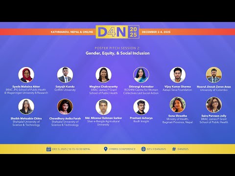 D4N Conference '25 | December 3 | Poster Pitch 2