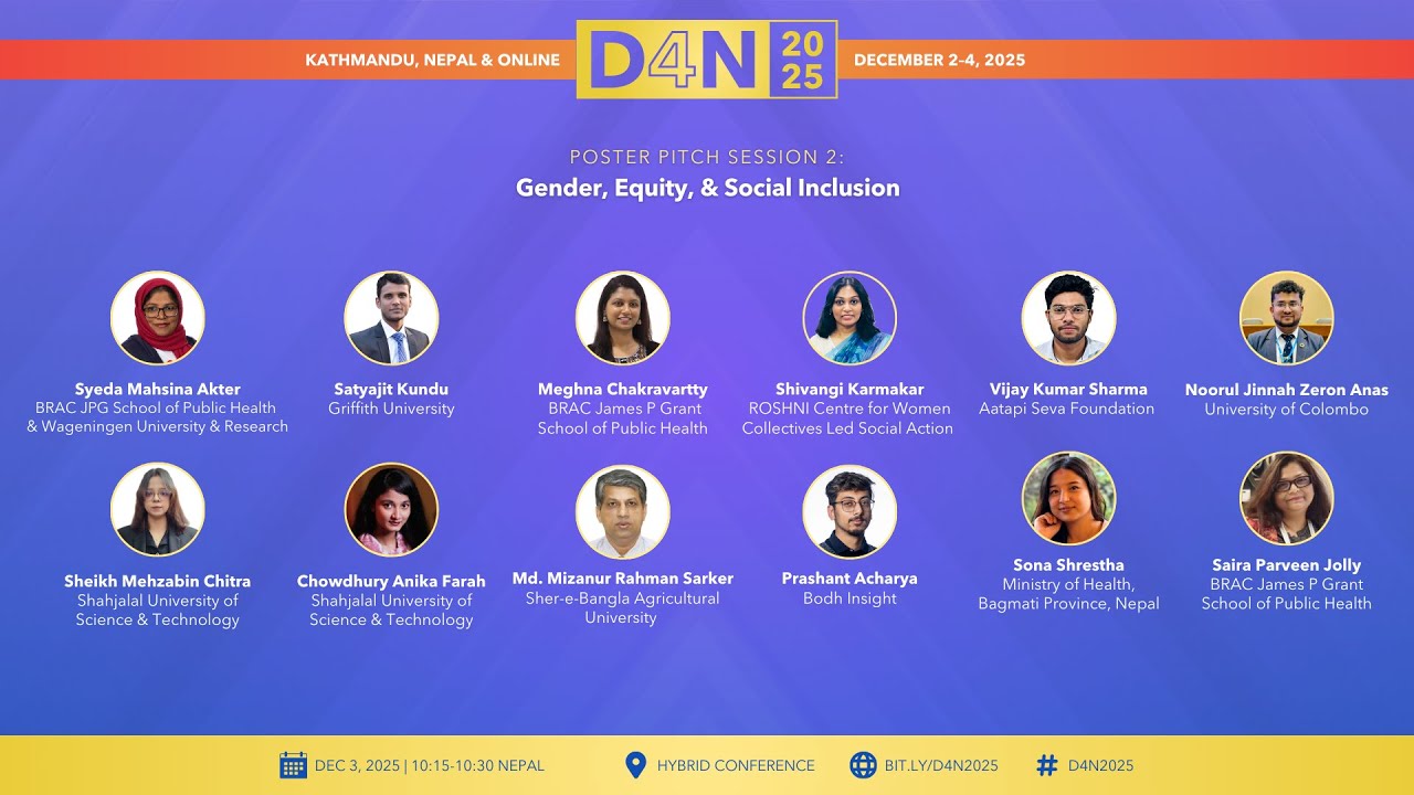 D4N Conference '25 | December 3 | Poster Pitch 2