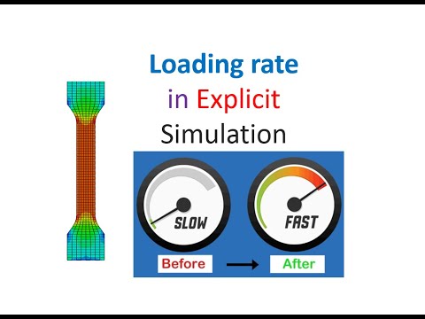 Loading rate in ABAQUS Explicit simulation ( for faster simulation run )