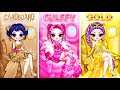 K Pop Demon Hunters Huntrix Glow Up In Cardboard Fluffy Golden Fashion DIY Fashion Paper Dolls