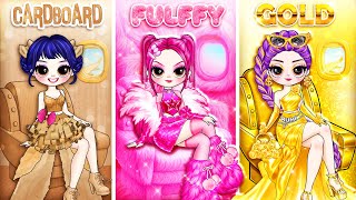Download lagu K-Pop Demon Hunters: Huntrix Glow Up in Cardboard, Fluffy & Golden Fashion | DIY Fashion Paper Dolls mp3
