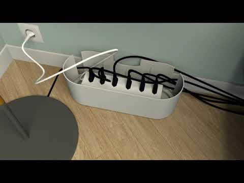 D-Line Cable Tidy Unit (Large, White) How-to-Installation Video - (EU)