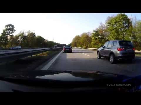 Wieder ein blinder Spurwechsel auf der Autobahn - Beinahe-Unfall