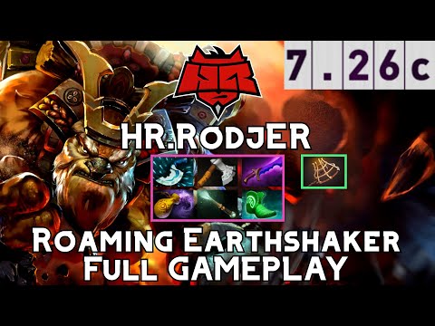 Earthshaker | HR.RodjER | Roaming Earthshaker Full Gameplay | 7.26c Full Gameplay