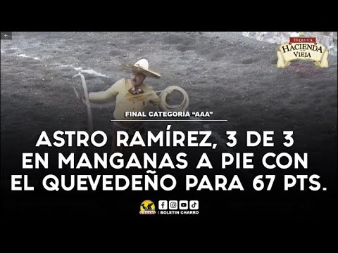 ASTRO RAMÍREZ, 3 DE 3 EN MANGANAS A PIE CON EL QUEVEDEÑO - MILLONARIO ARANDAS 2023