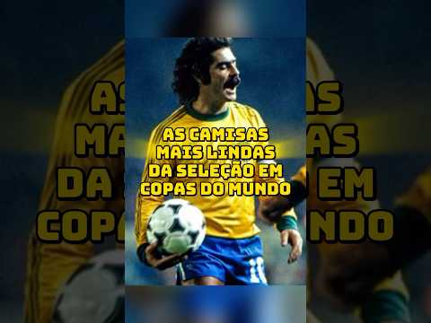 The most beautiful shirts worn by the Brazilian national team in World Cups • #football #worldcup...