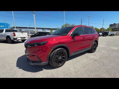 2025 Honda CR-V Hybrid EX-L AWD in Red for sale at Ontario Motor Sales in Oshawa, ON