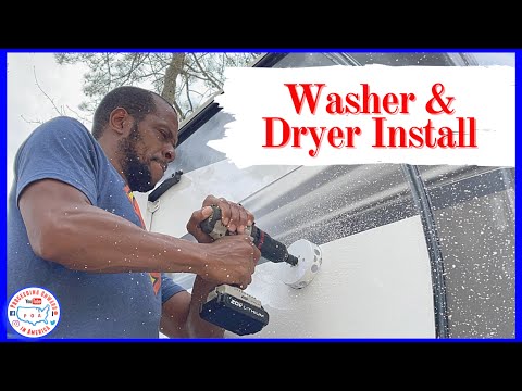 Install tips for Splendide washer and dryer ~ Jayco Northpoint 377RLBH ~ POA vlog